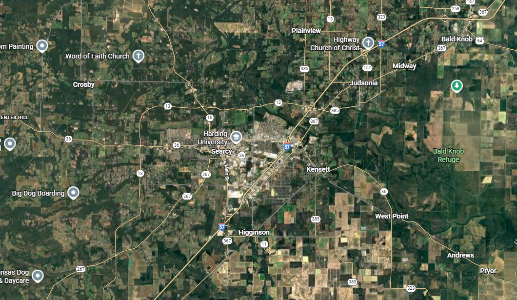 Map of Service Area